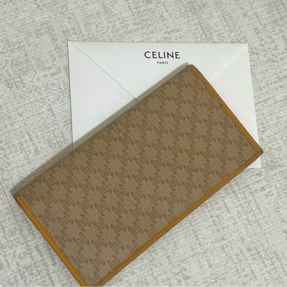 Celine Tan Monogram Wallet